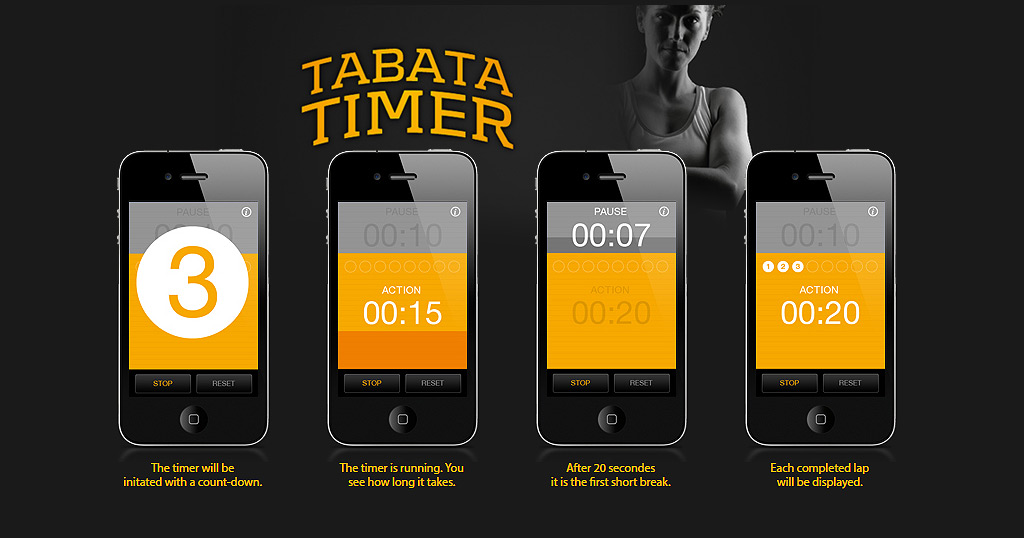 Découvrez l'application Tabata Timer sur iPhone
